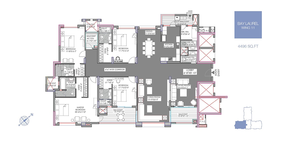 Wing 11- 4,496 sq.ft