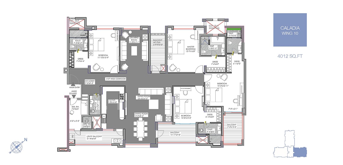 Wing 10- 4,012 sq.ft